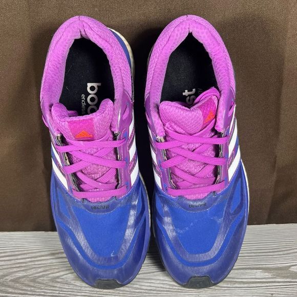 Adidas Response Boost Blue Purple Running Shoe Athletic Sneaker Womens 7.5 - Picture 4 of 9